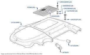 Engine Cover, Azure, chassis numbers 62008-62666 & 01001-01238