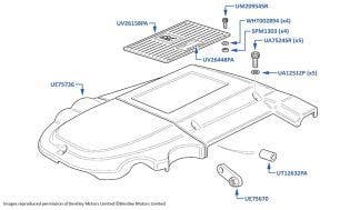 Engine Cover, Corniche, chassis numbers 68001-68621 & 02000-02079 