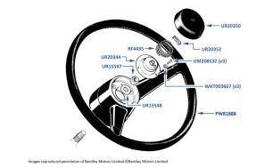 Steering Wheel, Corniche & Continental, chassis numbers 05037-29290