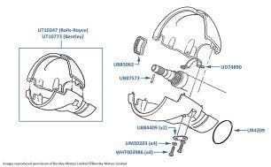 Steering Column Cowling, Brooklands, chassis numbers 57006-66901