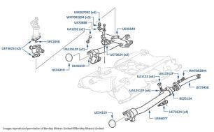 External Coolant Gallery, Bentley 4-Door cars, chassis numbers 31223-46783