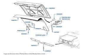 Boot (Trunk) Lid & Hinges, Corniche & Continental, chassis numbers 13162-29290