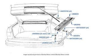 Boot (Trunk) Finisher, 4-door cars 1980-1998