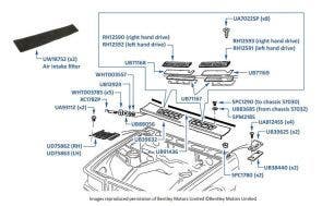 Air Intake (Pollen) Filters, 4-door cars, chassis numbers 31001-66901