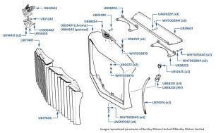 Radiator Shell (with vanes), Bentley 4-door cars, chassis numbers 01001-16970