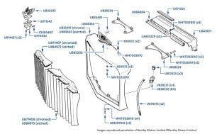 Radiator Shell (with vanes), Bentley 4-door cars, chassis numbers 31001-55759