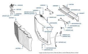 Radiator Shell (with vanes), Bentley 4-door cars, chassis numbers 20001-27799