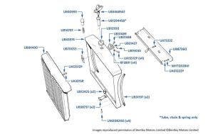 Radiator Grille (fixed mascot), Corniche, chassis numbers 30001-30638