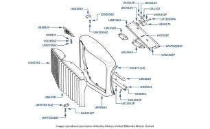 Radiator Grille, Continental, chassis numbers 20238-29290