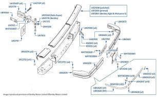 Front Bumper, Bentley Eight, chassis numbers 24513-44562 (Japan)