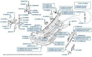 Front Bumper, Brooklands R, chassis numbers 66003-66901 (Canada)