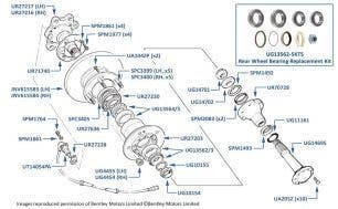 Rear Hub, Azure, Continental T & Continental SC