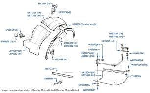 Undersheets, Front Wing/Fender, Bentley Eight, chassis numbers 31008-31142