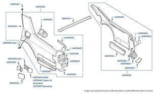 Rear Wings/Fenders, 4-door cars, chassis numbers 24519-55759 (Turbo R)