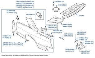 Rear Wings/Fenders, Continental R & Continental T, chassis numbers 42001-53398