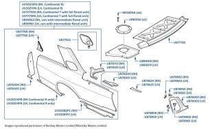 Rear Wings/Fenders, Continental R & Continental T, chassis numbers 63001-67538 & 01500-01876