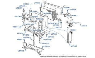 Evaporator & Expansion Valve, Bentley Eight, chassis numbers 31008-44173