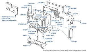 Evaporator & Expansion Valve, Bentley Eight, chassis numbers 44002-44562