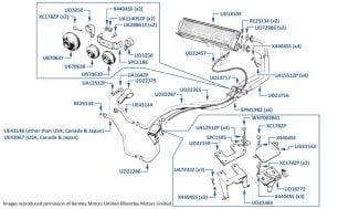 Heater system, Silver Spirit & Mulsanne, chassis numbers 01001-08689