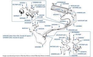 Heater system, Silver Spirit & Mulsanne, chassis numbers 08690-13859