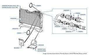 Air Conditioning Condensor, Silver Spirit & Mulsanne, chassis numbers 09534-13859 (other than, USA, Middle East & Japan)