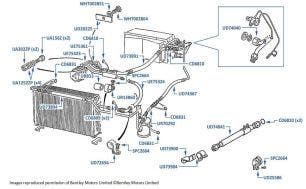 Air Conditioning Hoses & Pipes, Brooklands, chassis numbers 46494-46778