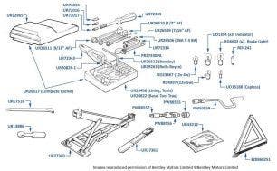 Tools, Corniche & Continental, chassis numbers 40001-50170