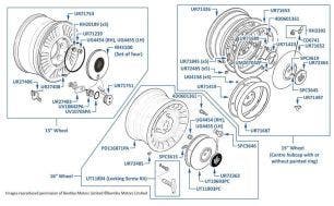 Alloy Wheels, Rolls-Royce, 15 inch & 16 inch