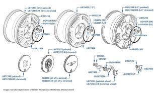 Alloy Wheels, Bentley, 15 Inch