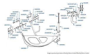 Spare Wheel Carrier, Turbo R, chassis numbers 12834-27793