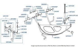 Spare Wheel Carrier, Silver Spur, chassis numbers 31002-36322