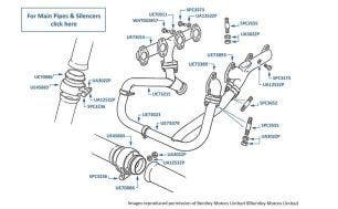 Down Pipes & Manifolds, non-catalyst, Bentley Eight, chassis numbers 35269-44562