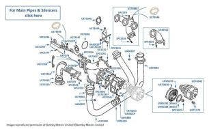 Down Pipes, Manifolds & Wastegate, catalyst, Turbo R & Turbo RL, chassis numbers 35193-35417