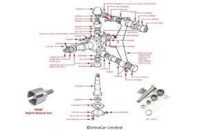 King Pin & Yoke, Silver Cloud II & S2 (all chassis), Silver Cloud III (chassis SAZ1-61) & S3 (chassis B2AV-B26AV)