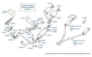 Exhaust System, 5-Box, Silver Spur, chassis numbers 01010-08469 (cars for Japan)