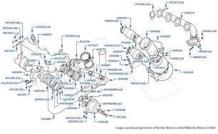 Turbocharger & Manifolds, Mulsanne Turbo, chassis numbers 04233-14162