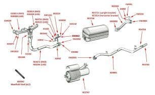 Exhaust (Single system), Silver Dawn SBA-SPG series & MkVI A-LH series