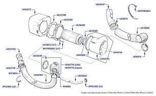 Air Intake, Silver Spur, chassis numbers 01540-02337 (USA & Japan)