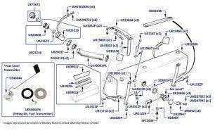 Fuel Tank, Silver Spirit & Mulsanne, chassis numbers 01001-03326 (other than USA & Japan)