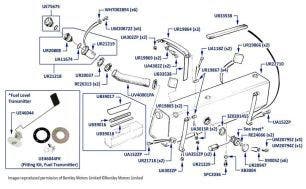 Fuel Tank, Silver Spirit & Mulsanne, chassis numbers 03329-16930 (other than USA & Japan)