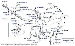 Fuel Tank, Bentley Eight, chassis numbers 20006-27799 (other than USA & Australia)