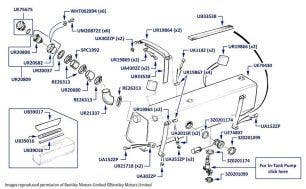 Fuel Tank, Corniche & Continental, chassis numbers 20010-29290 (other than USA, Japan, Australia & Middle East)