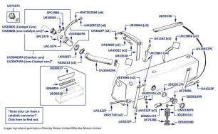 Fuel Tank, Continental SC, chassis numbers 65000-65104