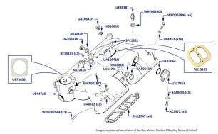 Intake Manifold, Silver Spirit, Silver Spur & Mulsanne, chassis numbers 06645-16970 (SU Carburetor)