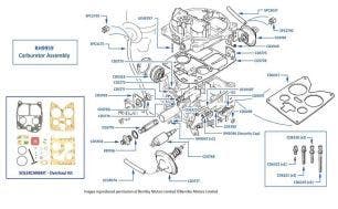 Carburetor Pipes, Mulsanne Turbo & Turbo R, chassis numbers 04233-16570