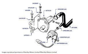 Auxiliary Air Valve, Silver Spirit, Silver Spur, Bentley Eight & Mulsanne, chassis numbers 20003-27799