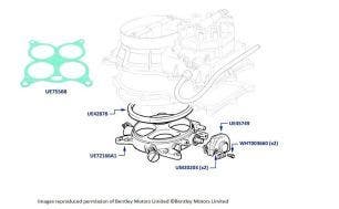 Throttle Body, Silver Spirit, Silver Spur, Bentley Mulsanne & Eight, chassis numbers 20003-27799 (other than USA, Japan, Australia, Switzerland and Austria)