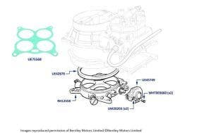 Throttle Body, Turbo R & Turbo RL, chassis numbers 20001-23935