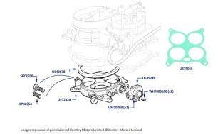 Throttle Body, Silver Spirit, Silver Spur, Bentley Mulsanne S & Eight, chassis numbers 31001-36322