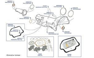 Gaskets & Seals, GM400 Gearbox, chassis numbers 01001-36322